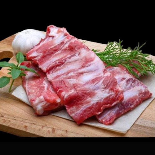 Le porc et BBQ bio : Spareribs nature 4 x 250g