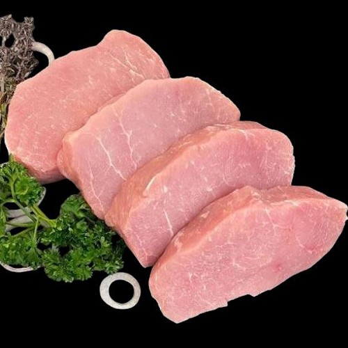 Le porc et BBQ bio : Steack maigre dans la longe 4 x 180g