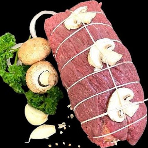 Le boeuf et BBQ bio : Rôti de bœuf aux champignons (900g)