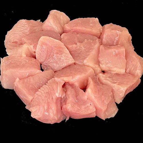 Volailles et BBQ Bio : Viande de poulet pour fondue 300g