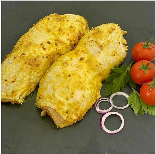 Volailles et BBQ Bio : le Polo Fino, 2 cuisses de poulet désossées et roulées en marinade
