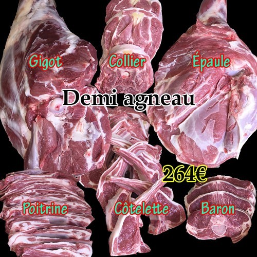BioBox Demi Agneau & 2 paquets merguez gratuits