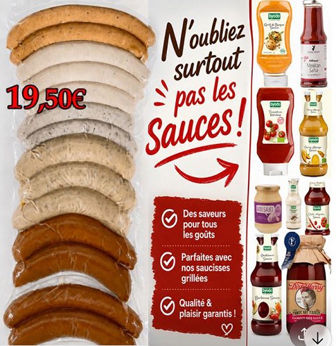 Variez les plaisirs! 6x2 saucisses à griller