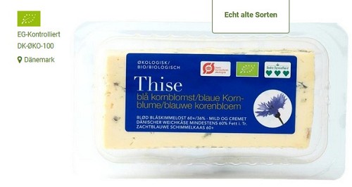 Fromage crémeux et doux à pâte persillée
