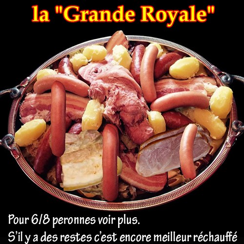 Choucroute Grande Royale 4,7kg pour 6/8 pers et plus.