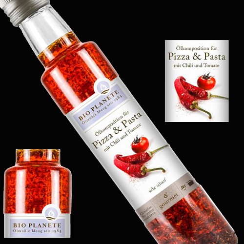 Tous les produits Bio : Huile épicée Pizza & Pasta 100% d'ingrédients Naturels